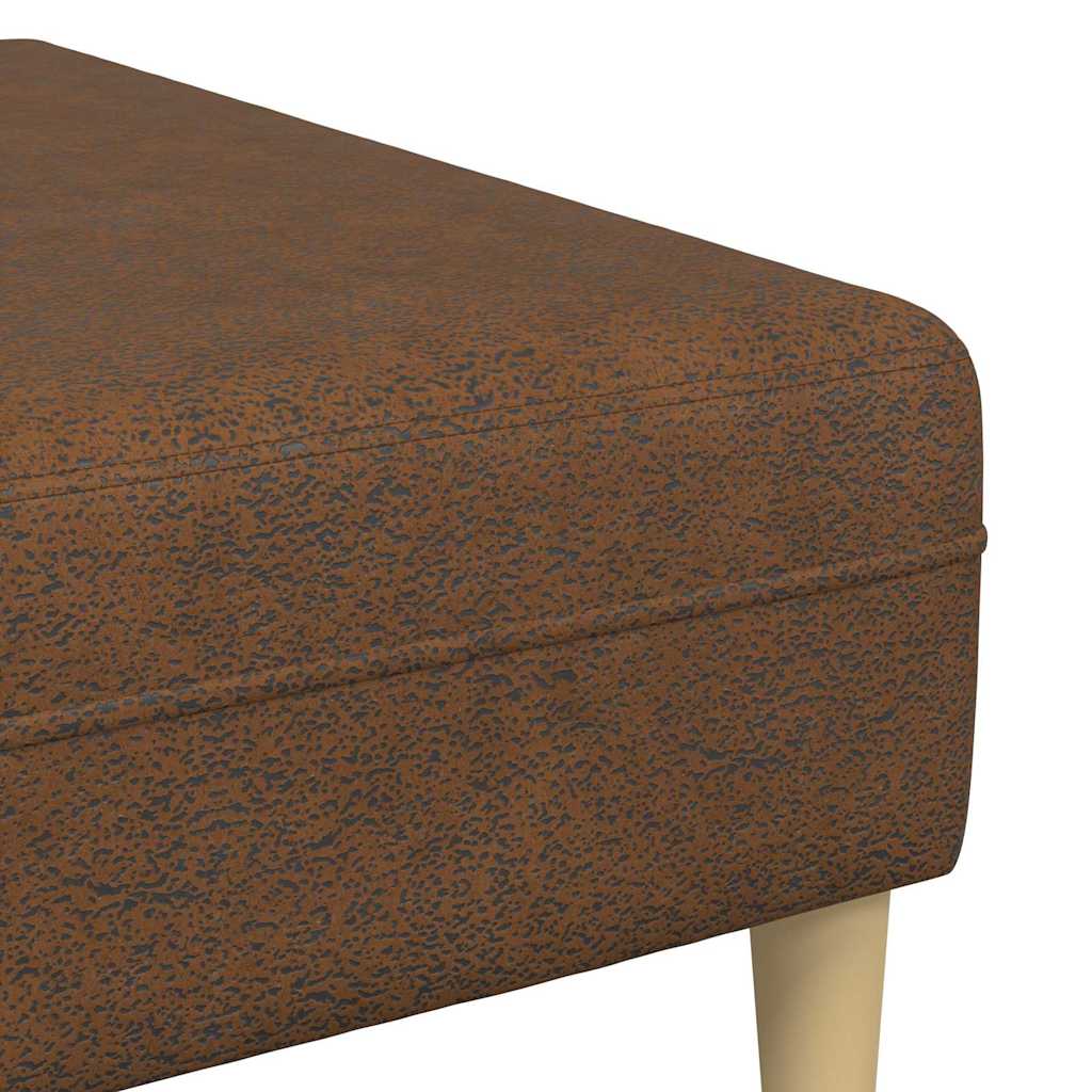 Set de canapea 3 pcs Maro Piele ecologică de suede GartenMobel Dekor