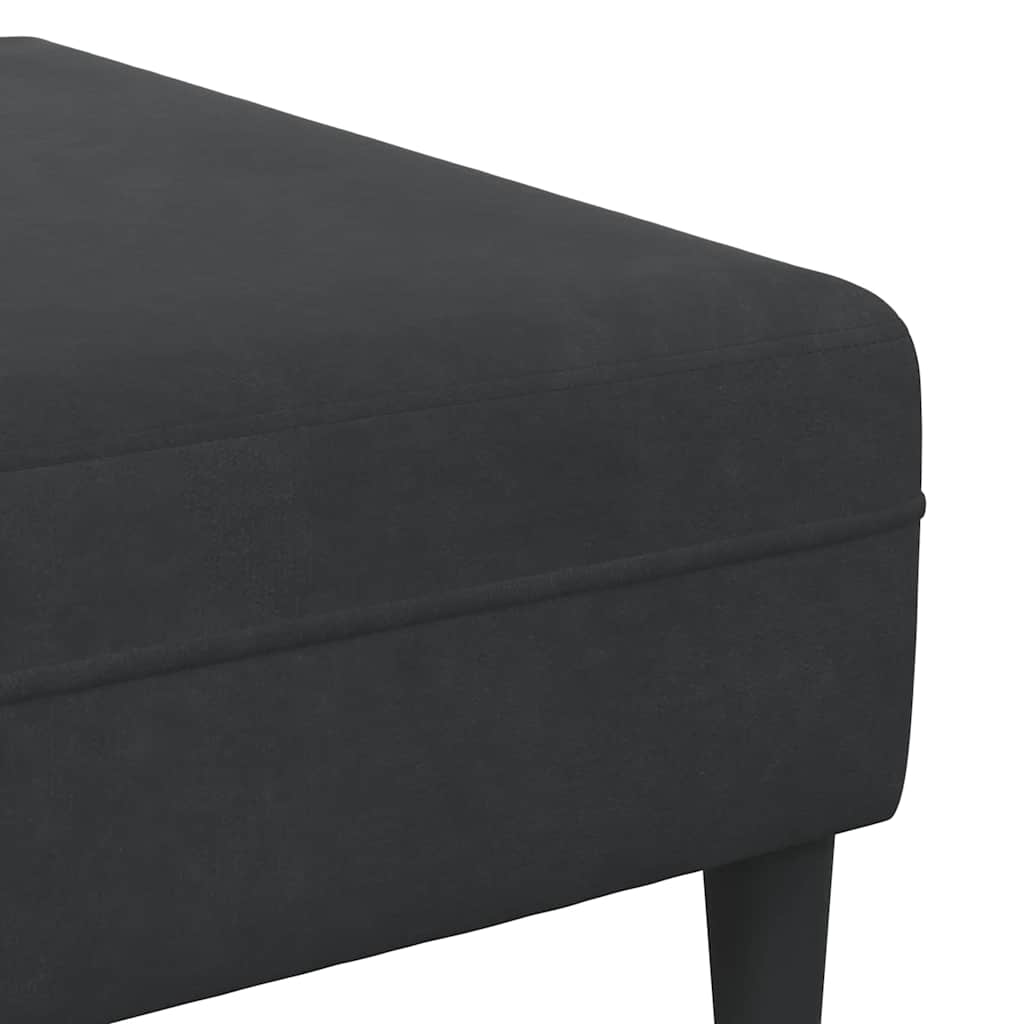 Set de canapea 3 pcs Negru Catifea GartenMobel Dekor
