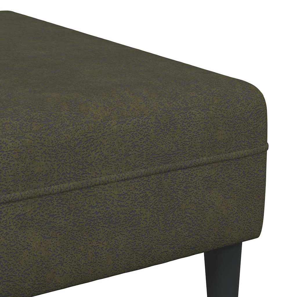 Set de canapea 3 pcs Verde militar Piele ecologică de suede GartenMobel Dekor