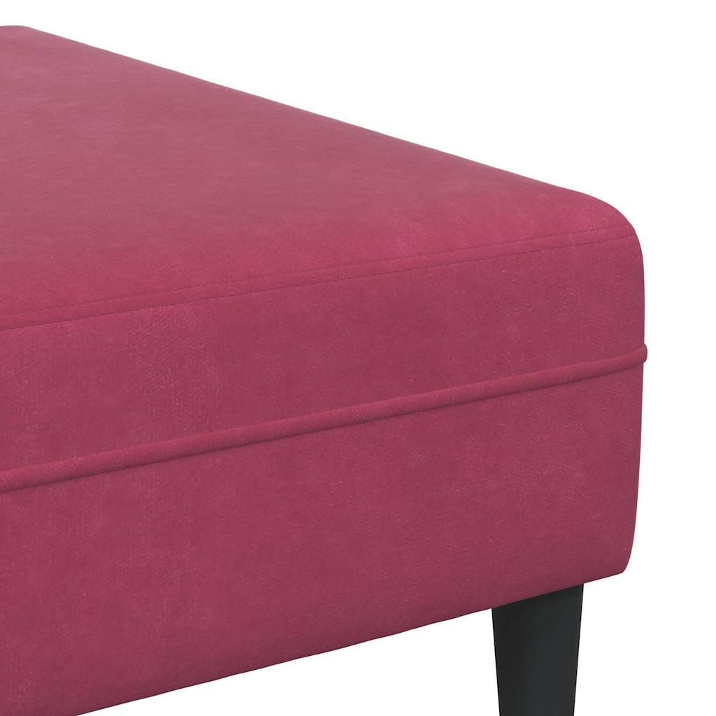 Set de canapea 3 pcs bordo Catifea GartenMobel Dekor