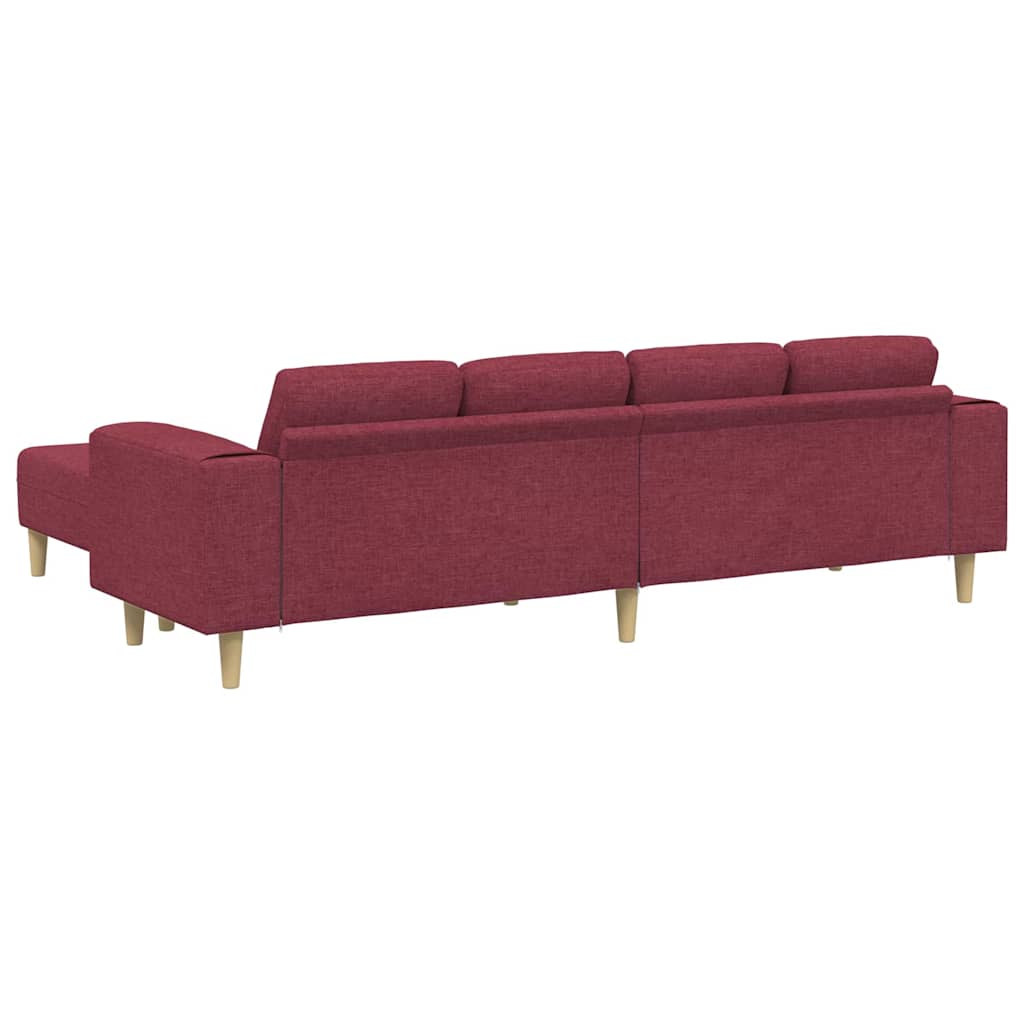 Set de canapea 3 pcs bordo țesătură GartenMobel Dekor