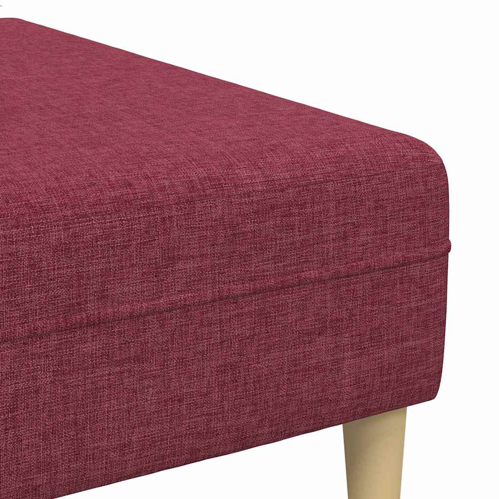 Set de canapea 3 pcs bordo țesătură GartenMobel Dekor