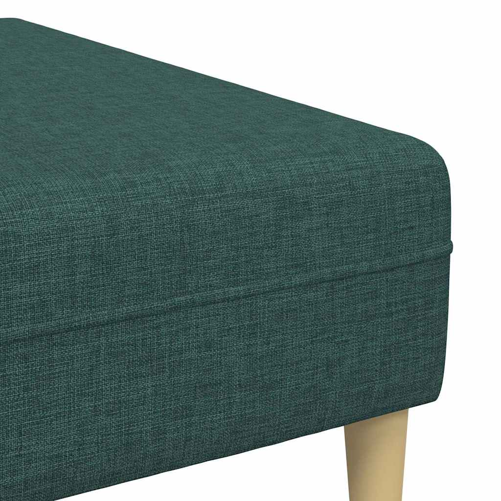 Sofa din material textil cu pernă 3 pcs Verde închis 208 cm țesătură GartenMobel Dekor