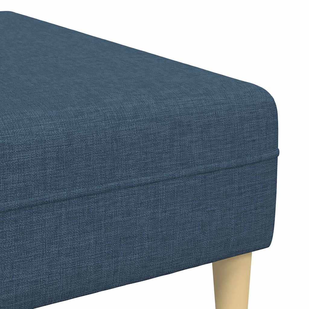 Sofa din material textil cu pernă 3 pcs albastru 208 cm țesătură GartenMobel Dekor