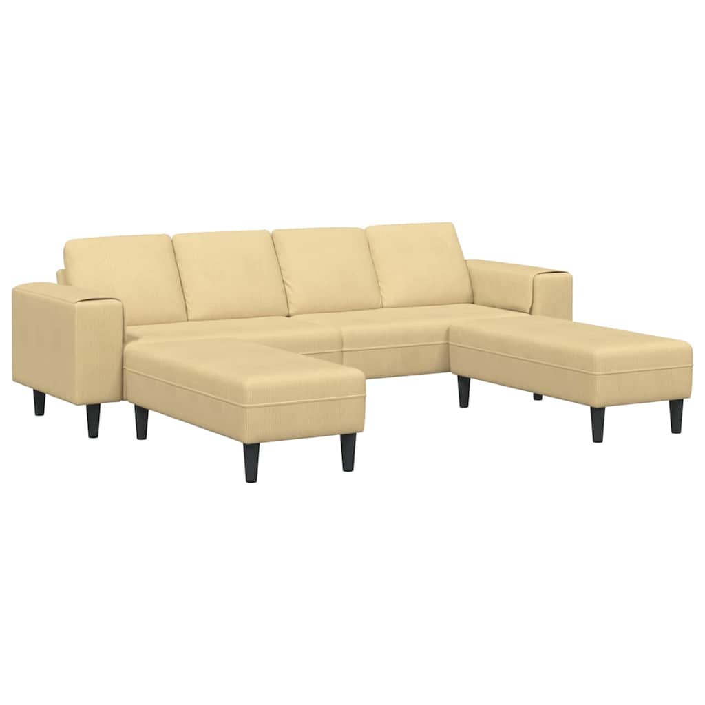 Sofa din material textil cu pernă Gri Verde Țesătură de catifea GartenMobel Dekor