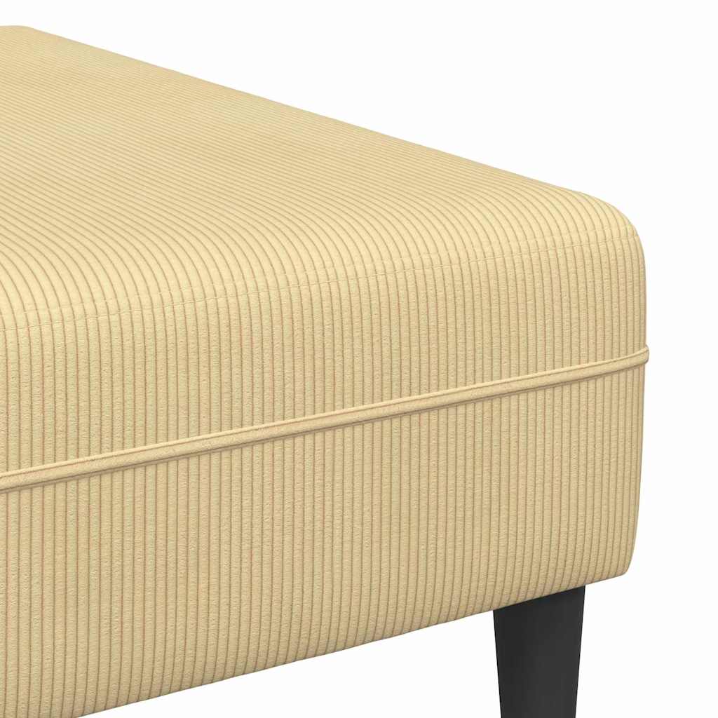 Sofa din material textil cu pernă Gri Verde Țesătură de catifea GartenMobel Dekor