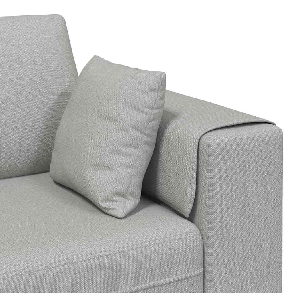 Sofa din material textil cu pernă Gri nori 208 cm țesătură GartenMobel Dekor
