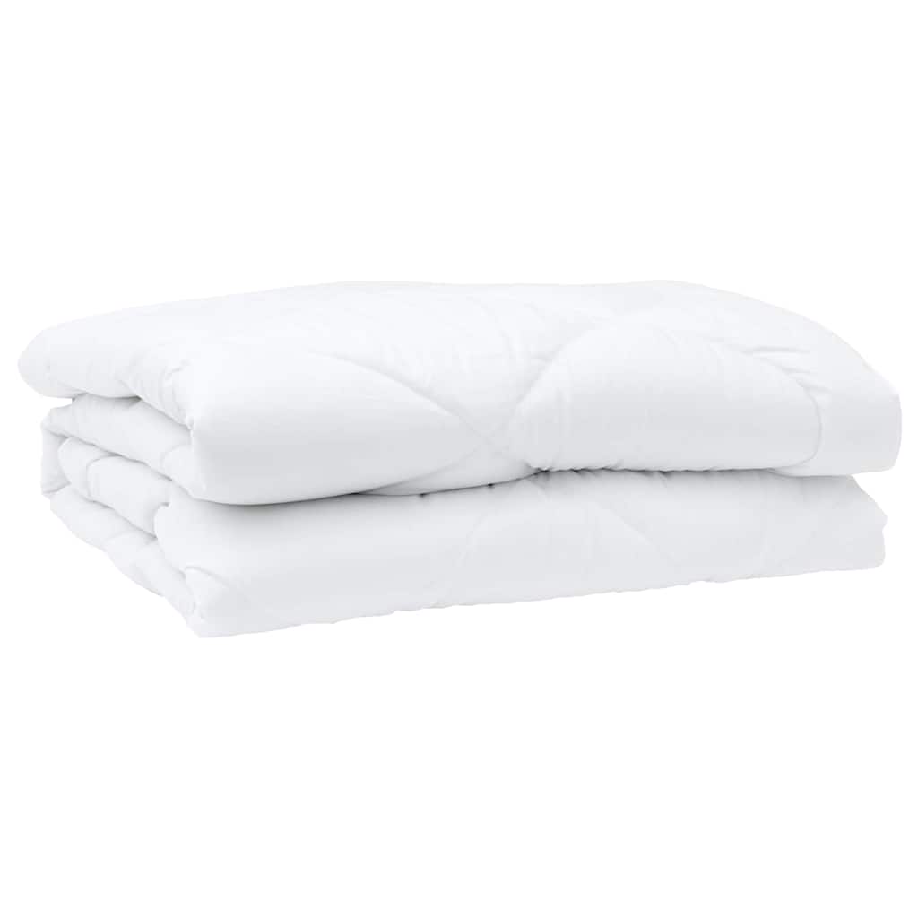 Sacoșă cu perne Argyle cu pernă 3 pcs Alb 240 x 260 cm Microfibră GartenMobel Dekor
