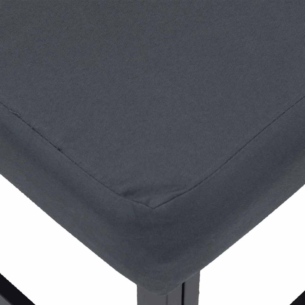 Set de canapele pentru grădină cu pernă 9 pcs Negru Aluminiu GartenMobel Dekor