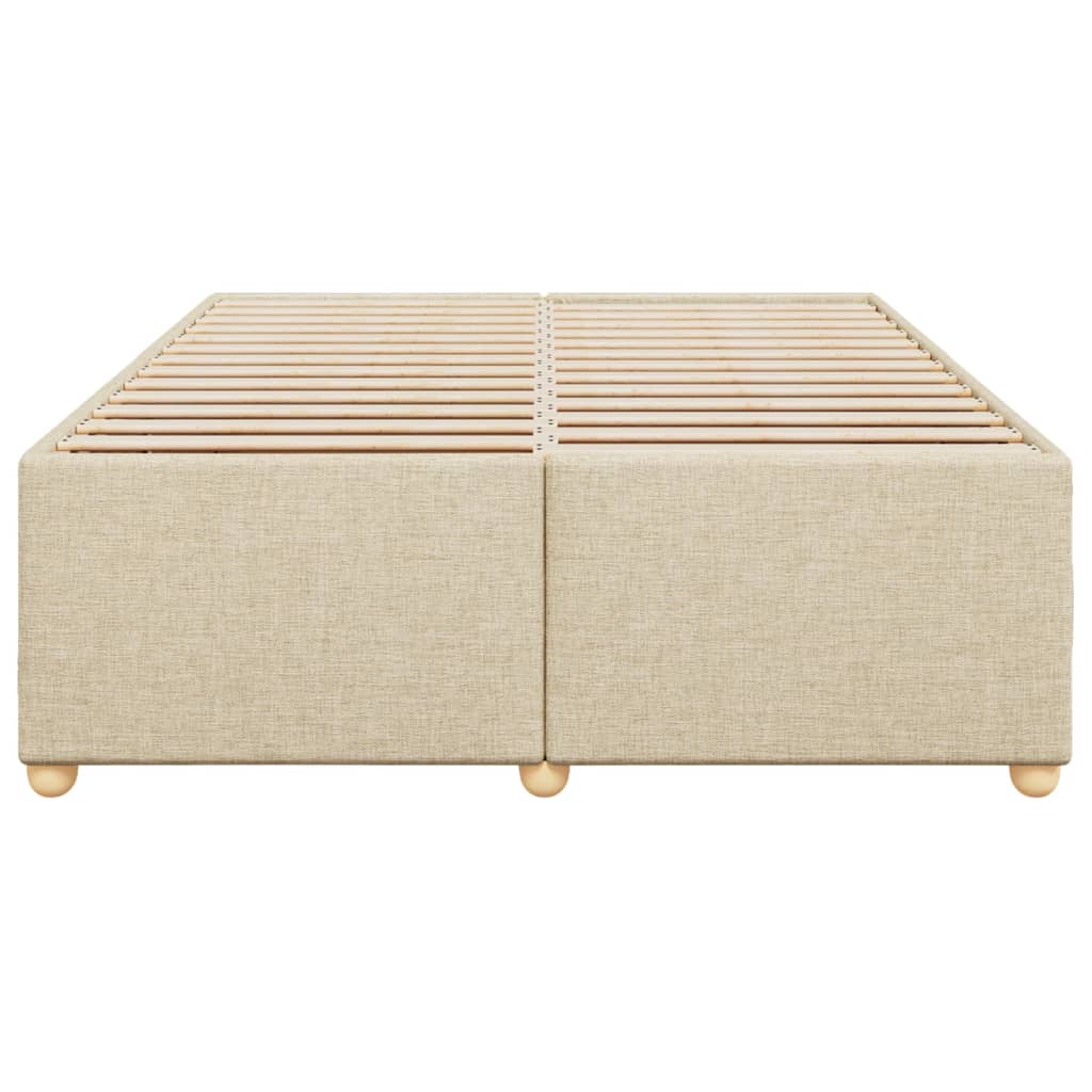 Cadru de pat fără saltea, crem, 160x200 cm, textil GartenMobel Dekor