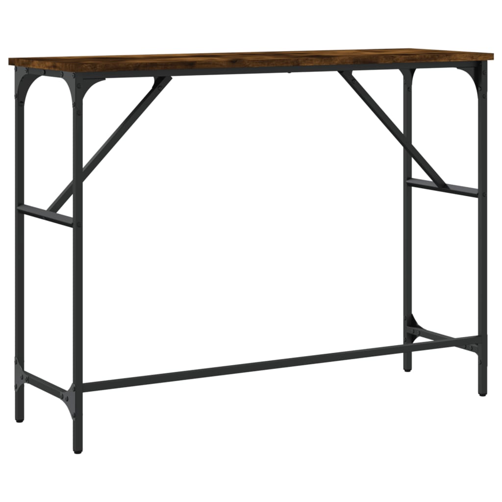 Măsuță consolă, stejar fumuriu, 100x32x75 cm, lemn prelucrat GartenMobel Dekor