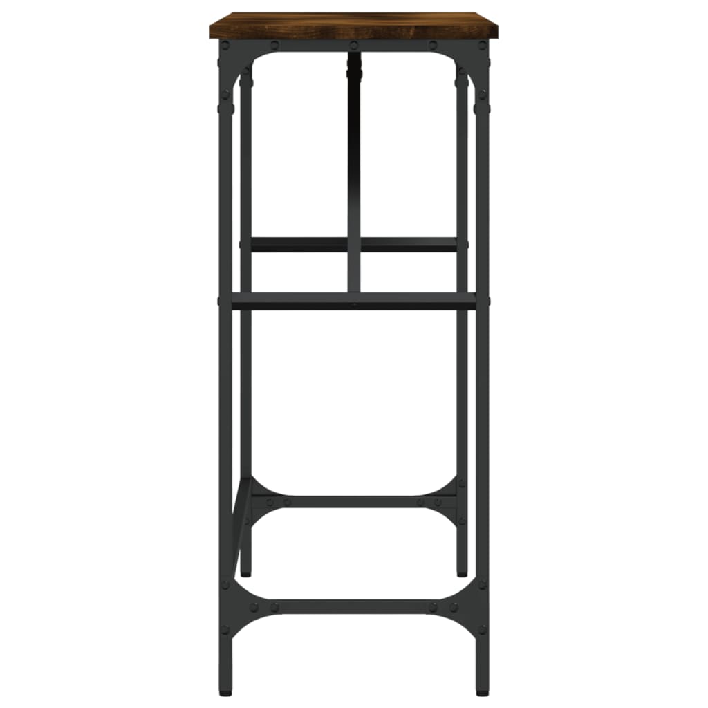 Măsuță consolă, stejar fumuriu, 100x32x75 cm, lemn prelucrat GartenMobel Dekor