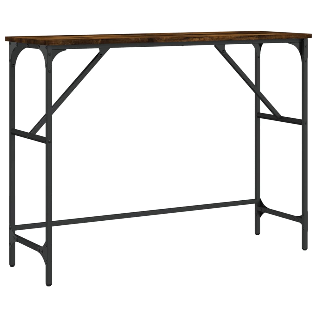 Măsuță consolă, stejar fumuriu, 100x32x75 cm, lemn prelucrat GartenMobel Dekor