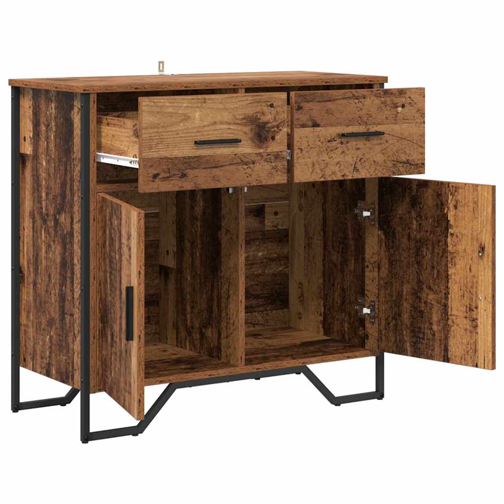 Bufet cu sertar Lemn vechi 79.5 x 35.5 x 74.5 cm Lemn compozit GartenMobel Dekor