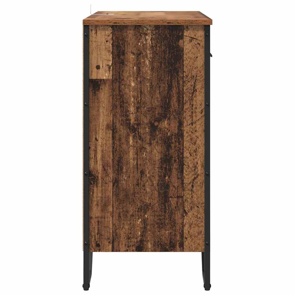 Bufet cu sertar Lemn vechi 79.5 x 35.5 x 74.5 cm Lemn compozit GartenMobel Dekor