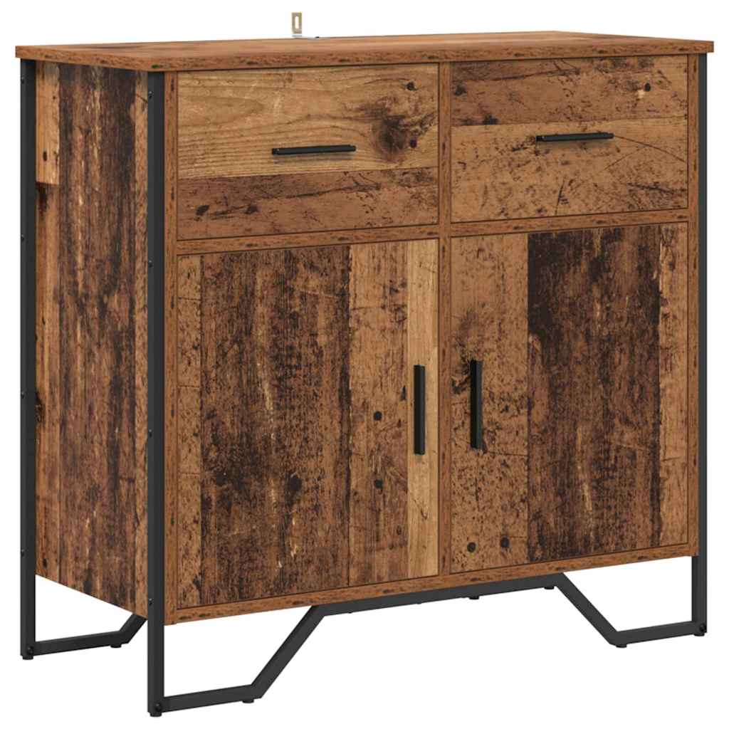 Bufet cu sertar Lemn vechi 79.5 x 35.5 x 74.5 cm Lemn compozit GartenMobel Dekor