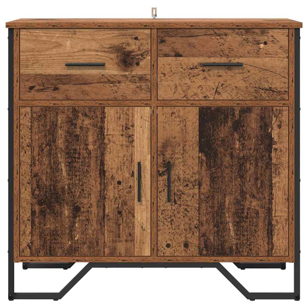 Bufet cu sertar Lemn vechi 79.5 x 35.5 x 74.5 cm Lemn compozit GartenMobel Dekor