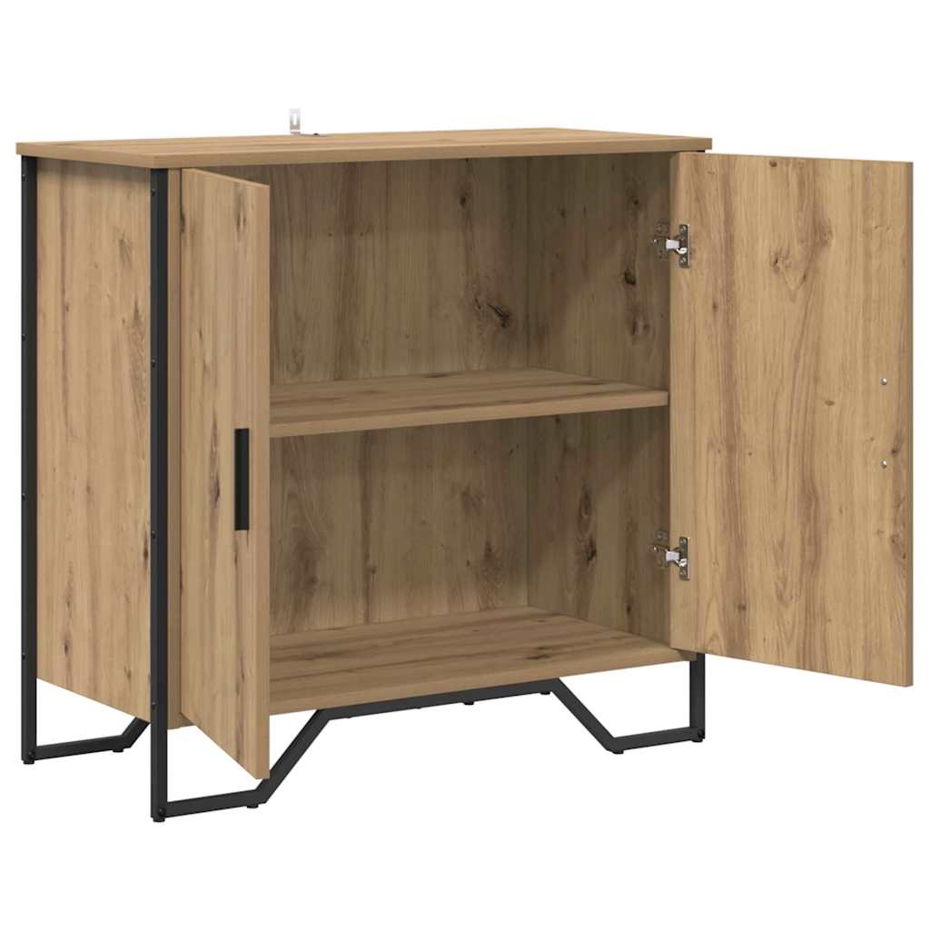 Bufet stejar artizanal 78 x 35.5 x 74.5 cm Lemn compozit GartenMobel Dekor