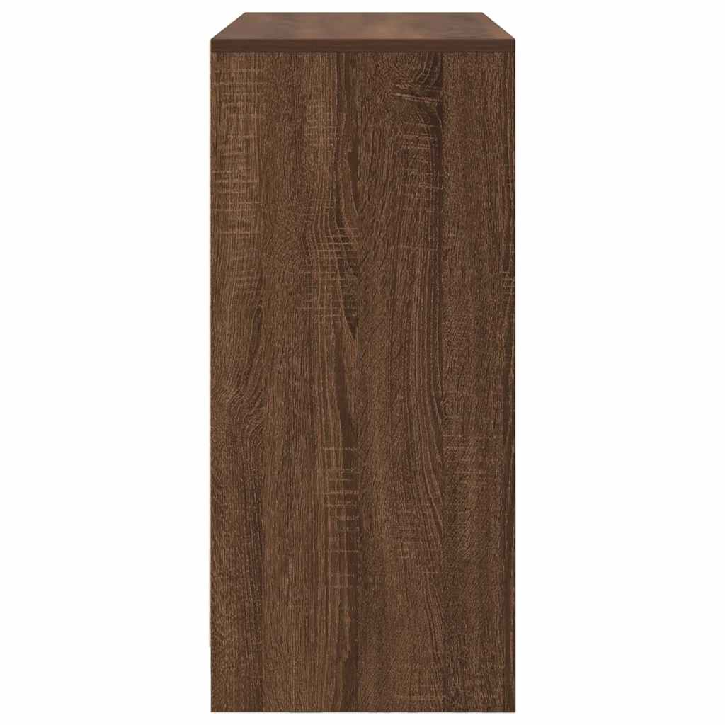 Bufetă cu sertar Stejar maro 80x34x76 cm Lemn prelucrat GartenMobel Dekor