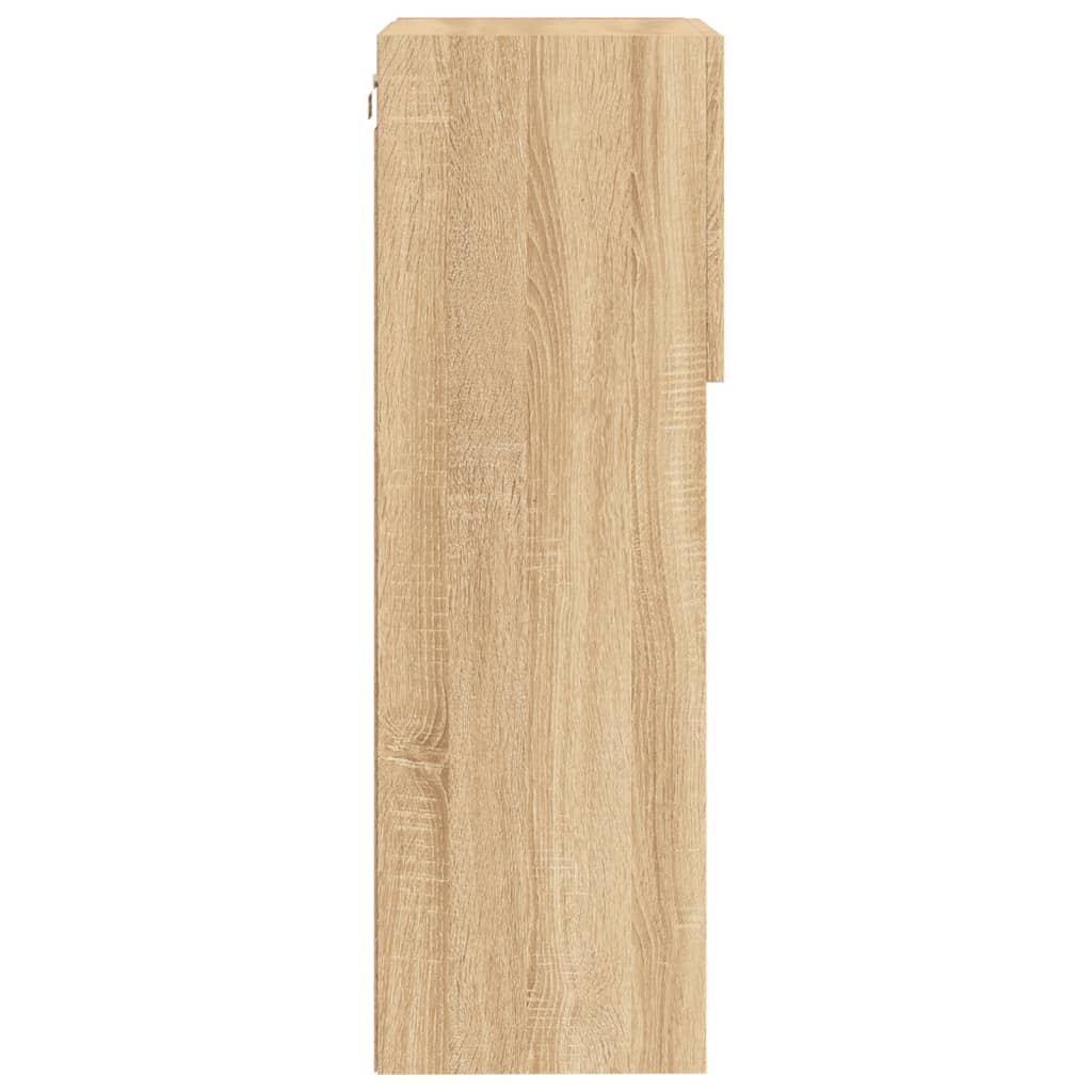 Comode TV cu lumini LED, 2 buc., stejar sonoma, 40,5x30x90 cm GartenMobel Dekor