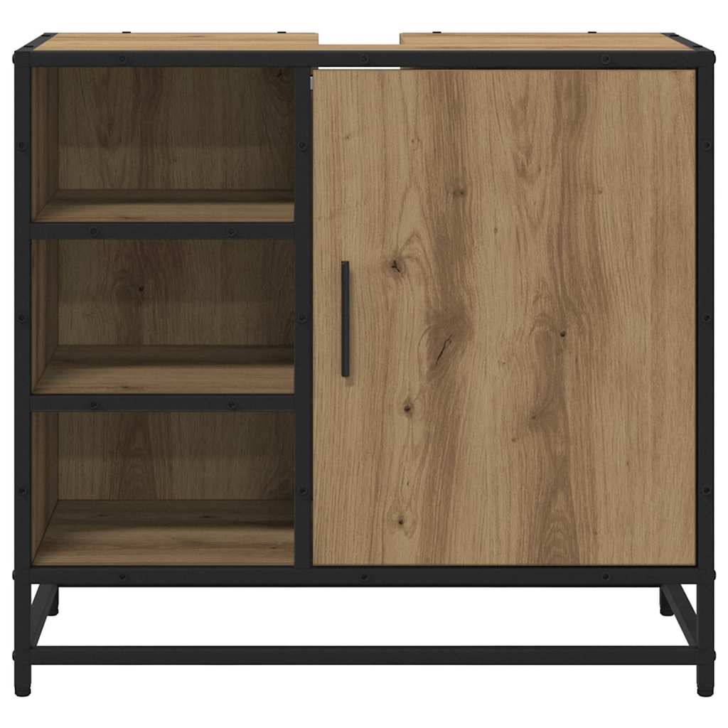 Dulap pentru Chiuveta de Baie stejar artizanal 65 x 33 x 60 cm GartenMobel Dekor