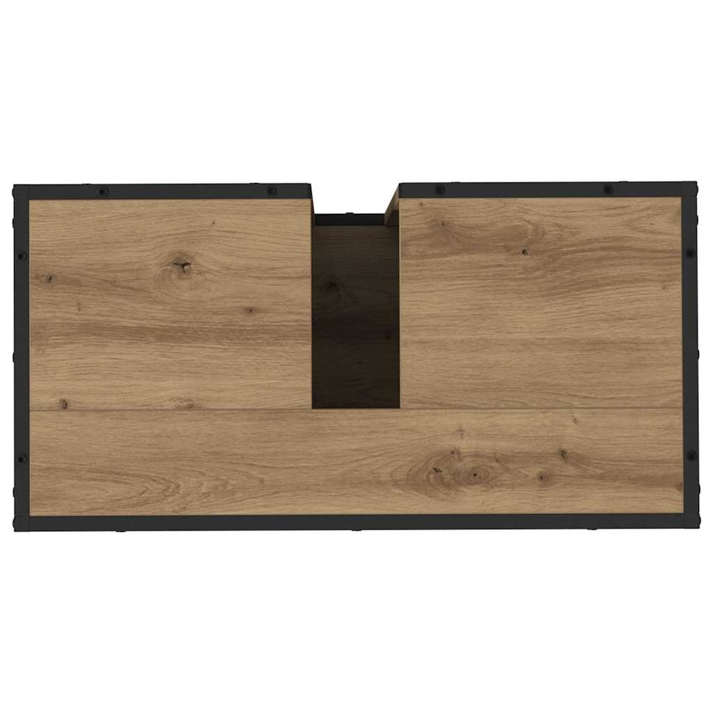 Dulap pentru Chiuveta de Baie stejar artizanal 65 x 33 x 60 cm GartenMobel Dekor