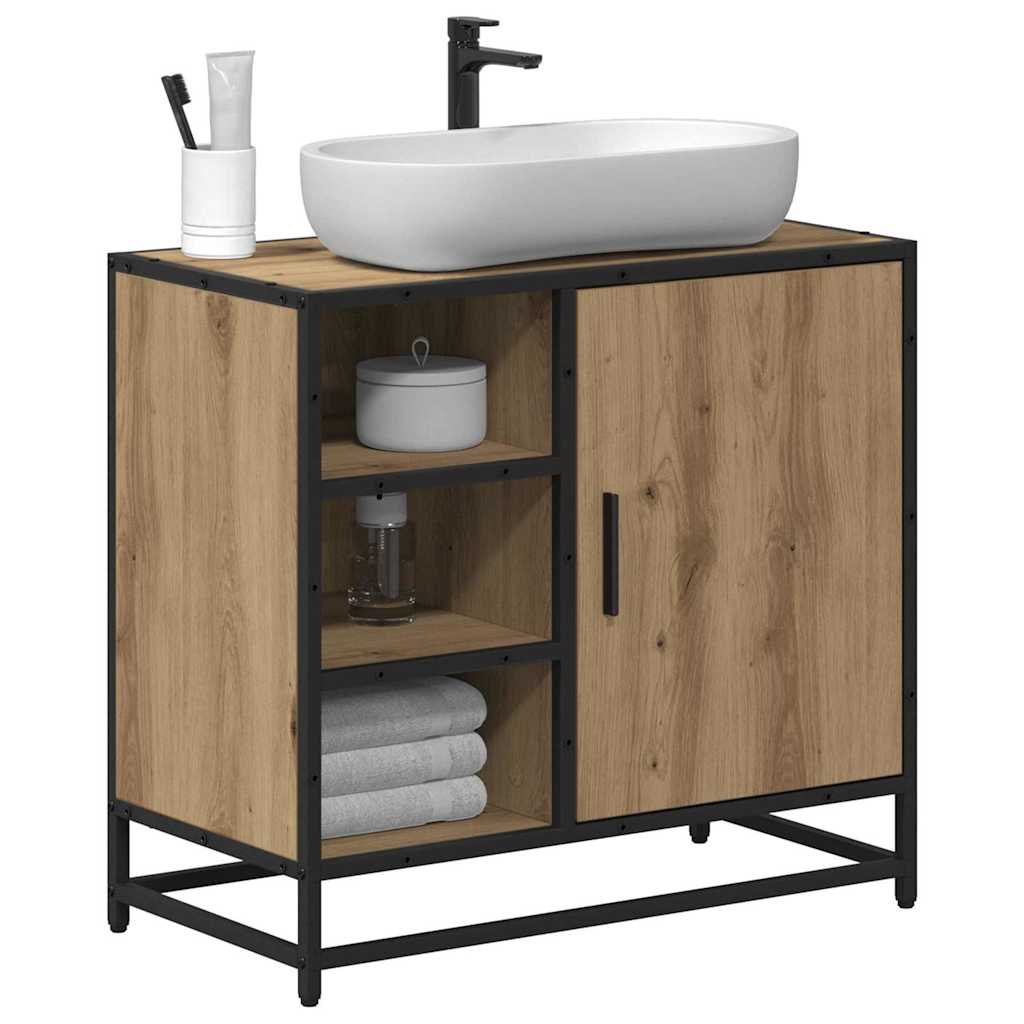 Dulap pentru Chiuveta de Baie stejar artizanal 65 x 33 x 60 cm GartenMobel Dekor