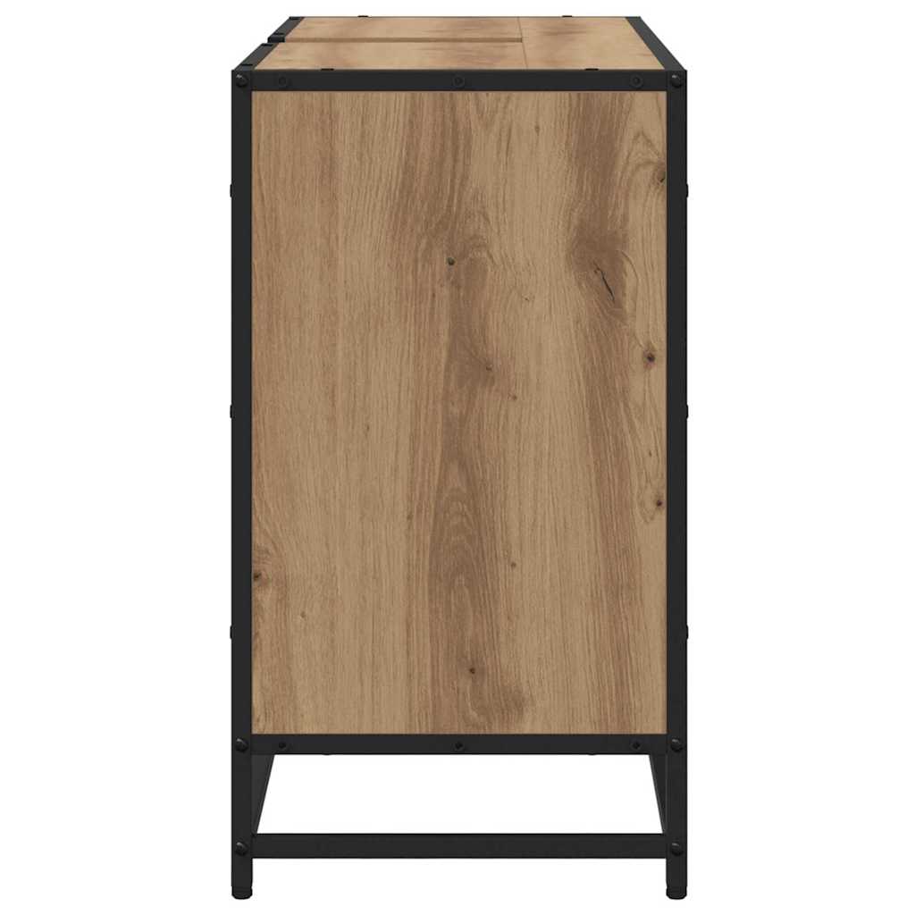 Dulap pentru Chiuveta de Baie stejar artizanal 80 x 33 x 60 cm GartenMobel Dekor