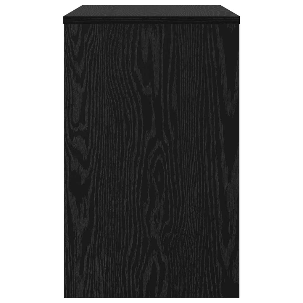 Masă de Cafea cu Tăvi Lăsate 3 pcs Stejar negru 60 x 35 x 56 cm GartenMobel Dekor