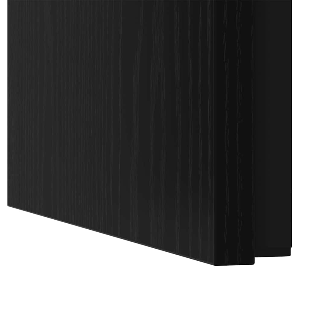 Masă de Cafea cu Tăvi Lăsate 3 pcs Stejar negru 60 x 35 x 56 cm GartenMobel Dekor