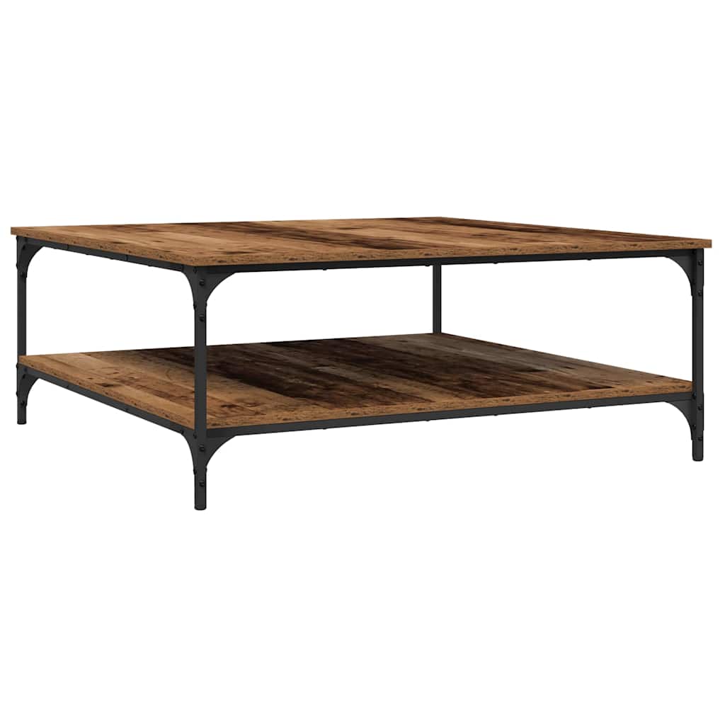 Masă de cafea Lemn vechi 100 x 100 x 40 cm Lemn compozit GartenMobel Dekor