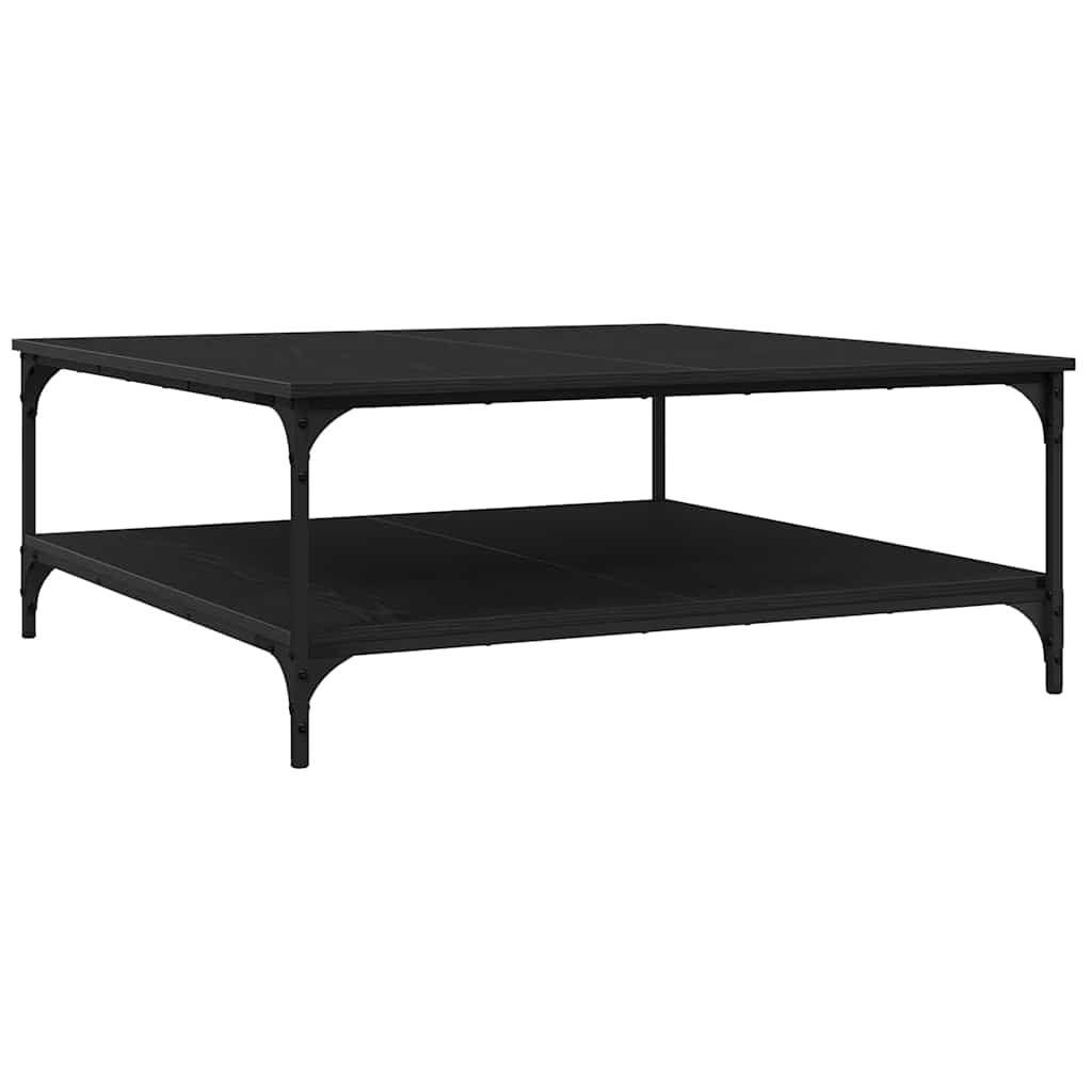 Masă de cafea Stejar negru 100 x 100 x 40 cm Lemn compozit GartenMobel Dekor