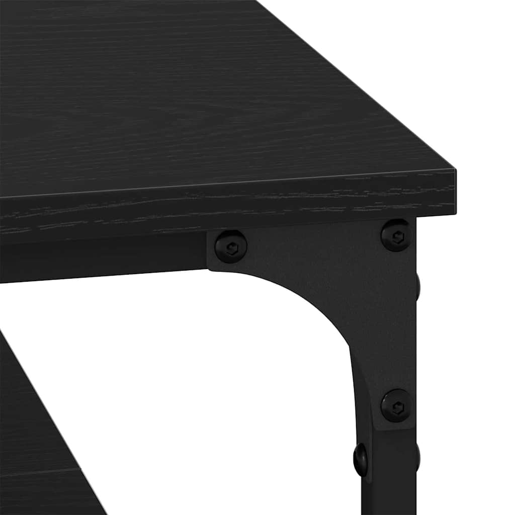 Masă de cafea Stejar negru 100 x 100 x 40 cm Lemn compozit GartenMobel Dekor