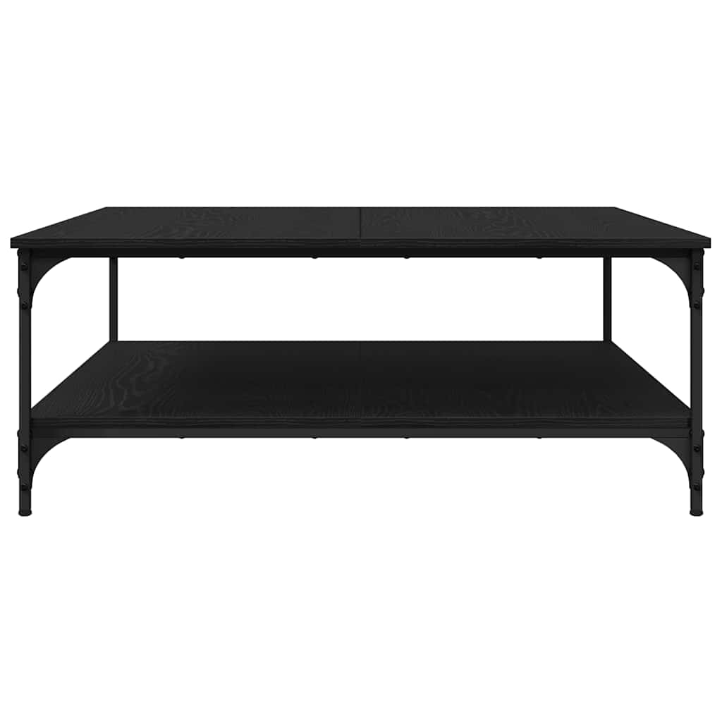 Masă de cafea Stejar negru 100 x 100 x 40 cm Lemn compozit GartenMobel Dekor