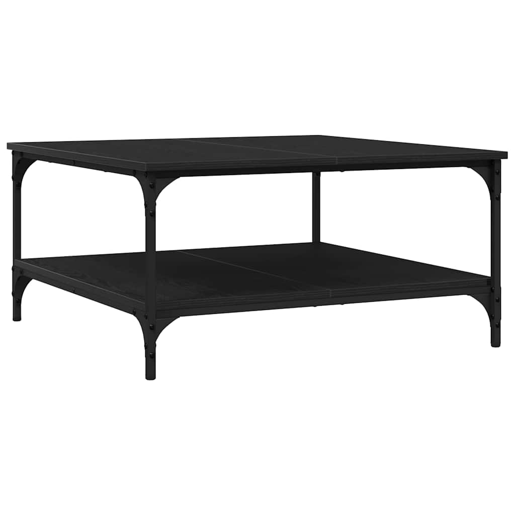 Masă de cafea Stejar negru 80 x 80 x 40 cm Lemn compozit GartenMobel Dekor