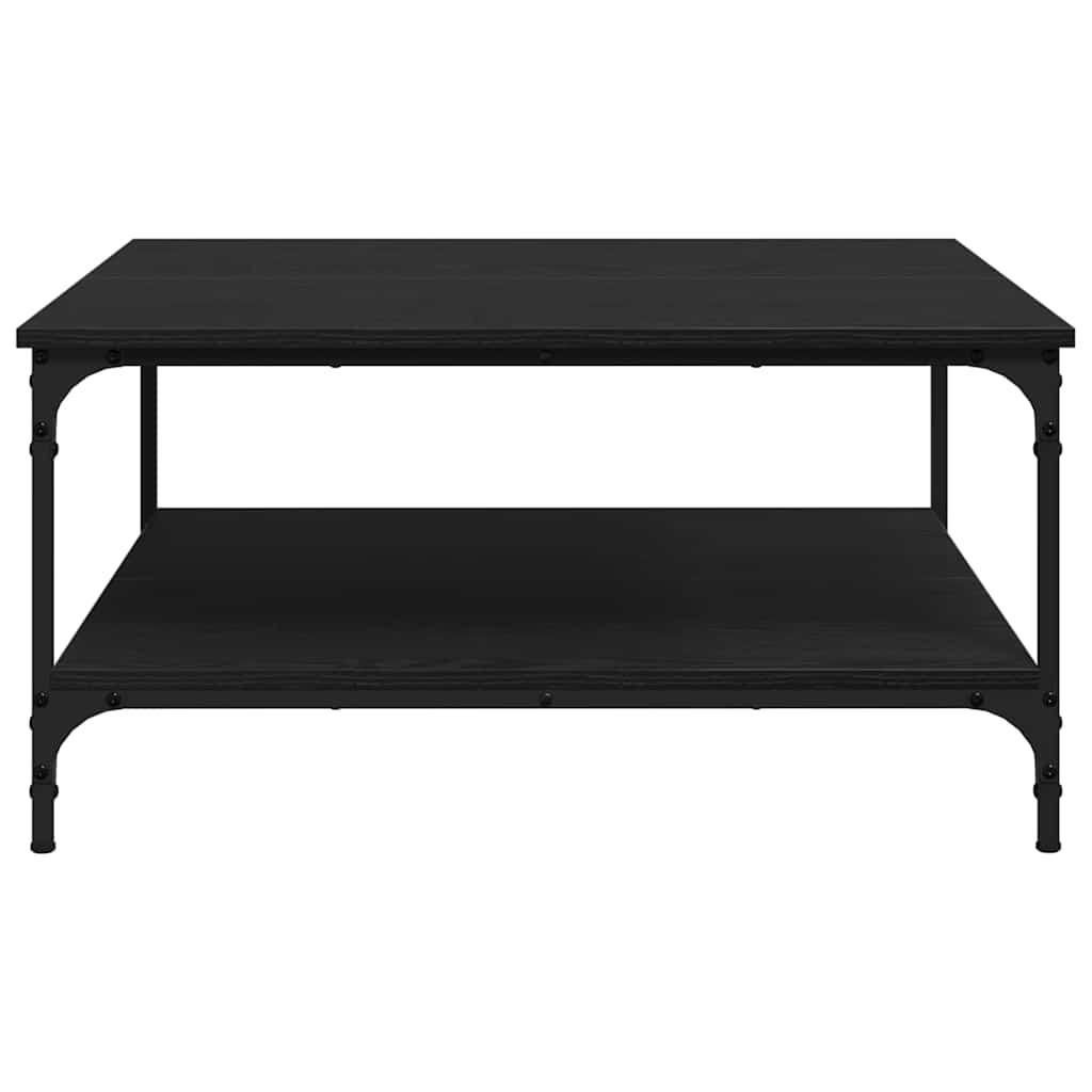 Masă de cafea Stejar negru 80 x 80 x 40 cm Lemn compozit GartenMobel Dekor