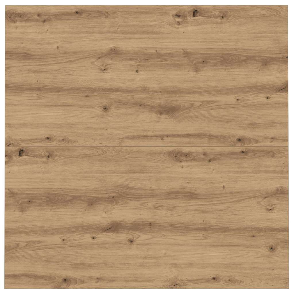 Masă de cafea stejar artizanal 100 x 100 x 40 cm Lemn compozit GartenMobel Dekor