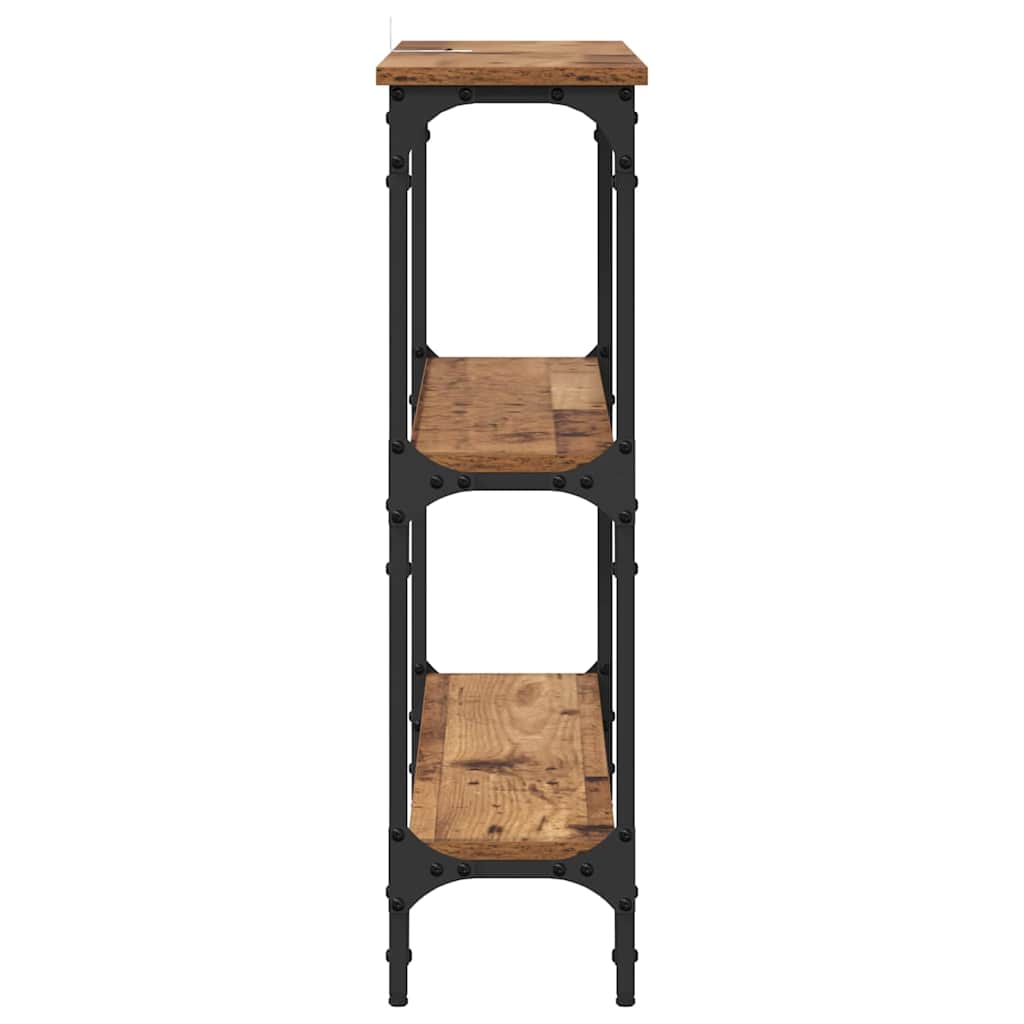 Masă de consolă Lemn vechi 100 x 22.5 x 75 cm Lemn compozit GartenMobel Dekor