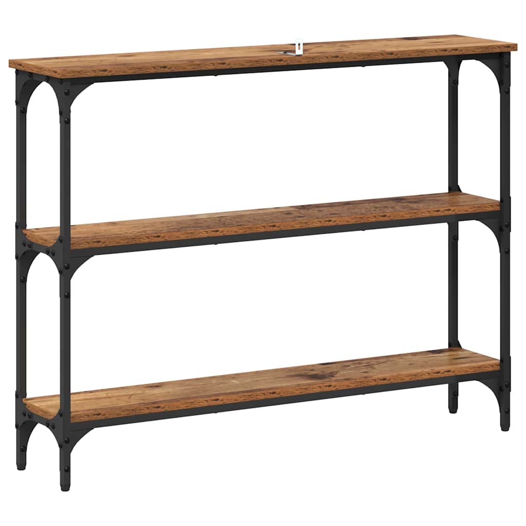 Masă de consolă Lemn vechi 100 x 22.5 x 75 cm Lemn compozit GartenMobel Dekor