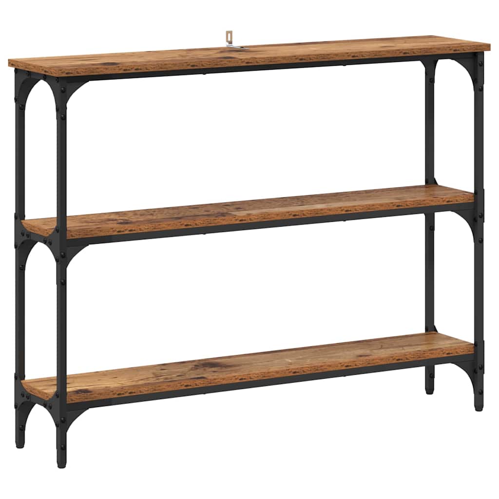 Masă de consolă Lemn vechi 100 x 22.5 x 75 cm Lemn compozit GartenMobel Dekor
