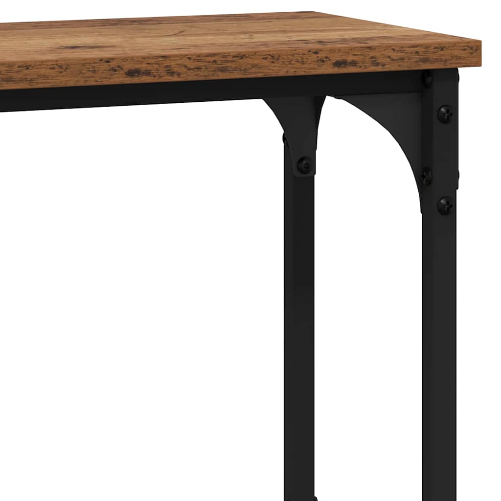 Masă de consolă Lemn vechi 100 x 22.5 x 75 cm Lemn compozit GartenMobel Dekor
