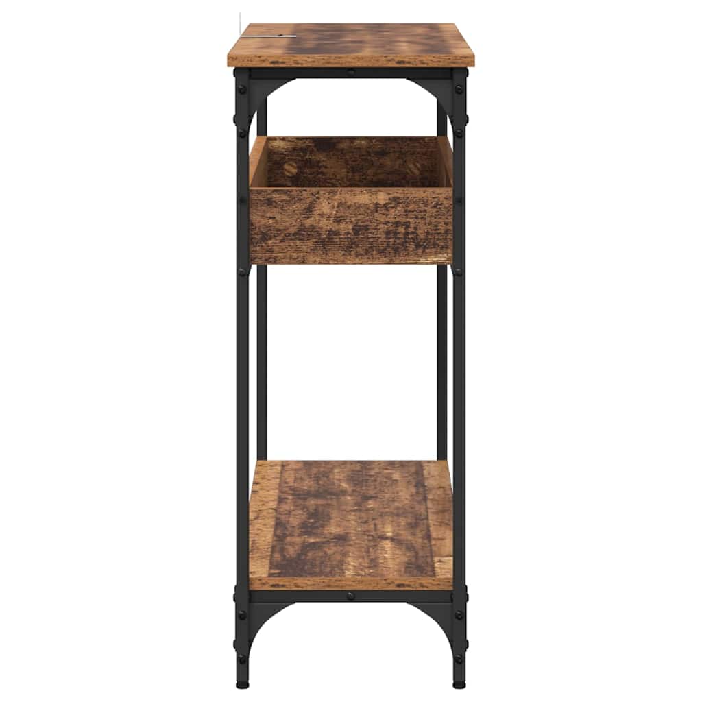 Masă de consolă Lemn vechi 100 x 29 x 75 cm Lemn compozit GartenMobel Dekor