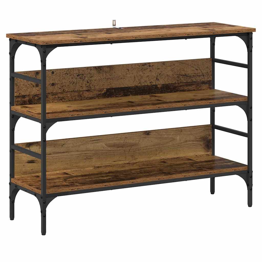 Masă de consolă Lemn vechi 100 x 32 x 75 cm Lemn compozit GartenMobel Dekor