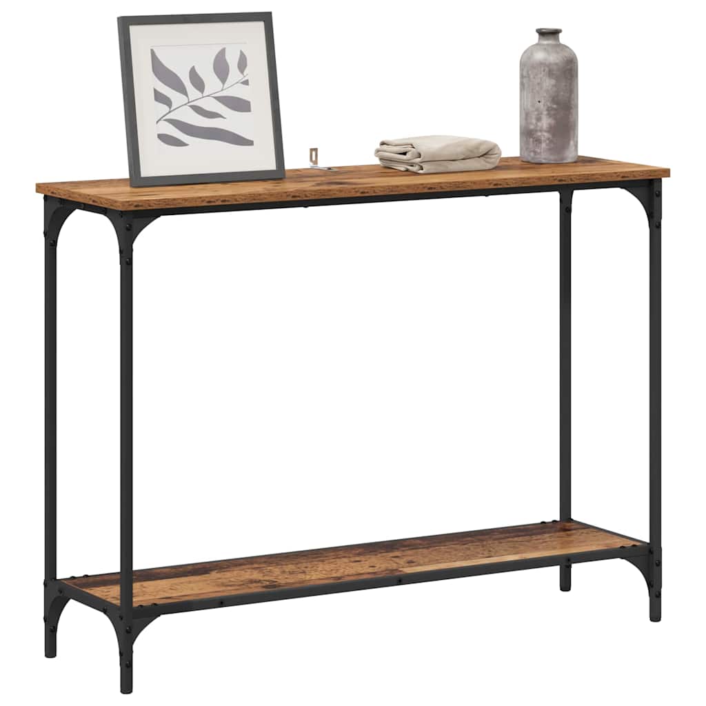 Masă de consolă Lemn vechi 101 x 30.5 x 75 cm Lemn compozit GartenMobel Dekor