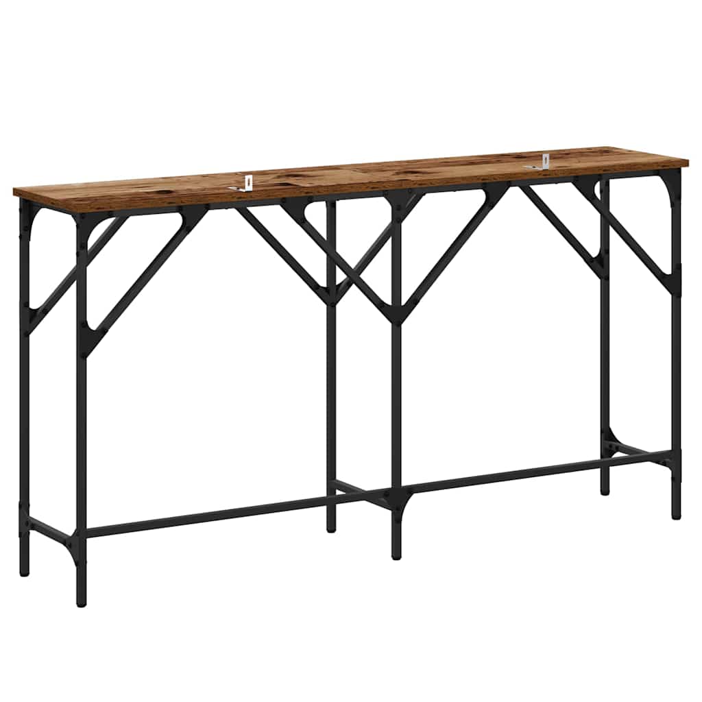 Masă de consolă Lemn vechi 140 x 29 x 75 cm Lemn compozit GartenMobel Dekor