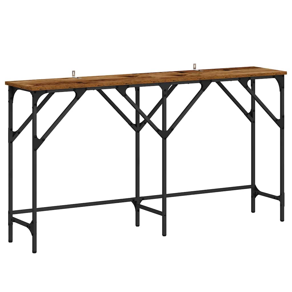 Masă de consolă Lemn vechi 140 x 29 x 75 cm Lemn compozit GartenMobel Dekor