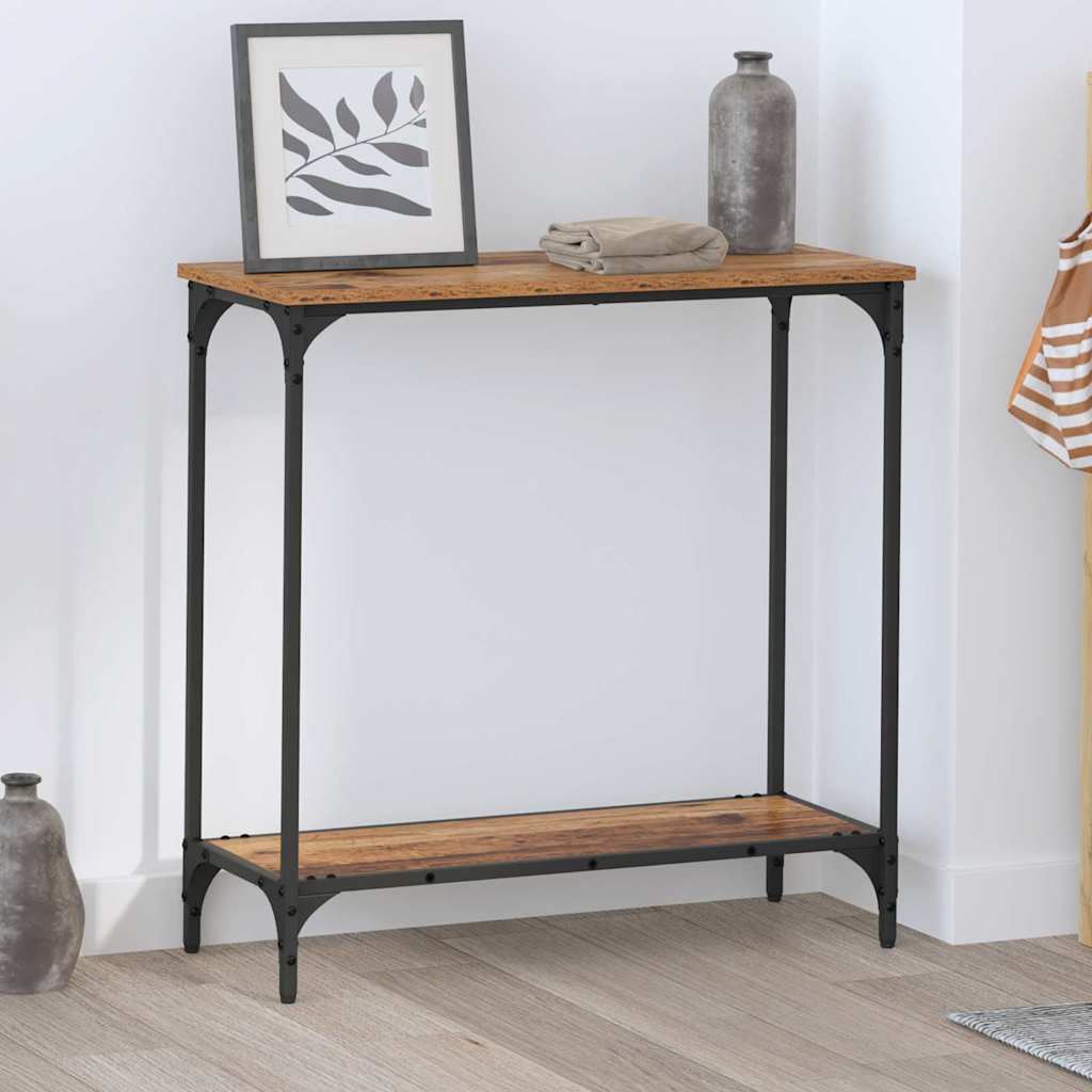 Masă de consolă Lemn vechi 75 x 30.5 x 75 cm Lemn compozit GartenMobel Dekor