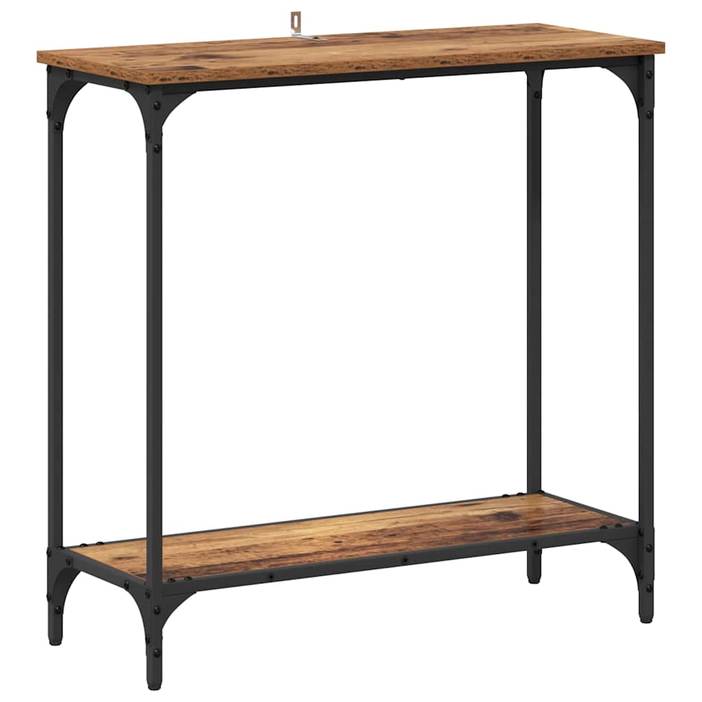 Masă de consolă Lemn vechi 75 x 30.5 x 75 cm Lemn compozit GartenMobel Dekor