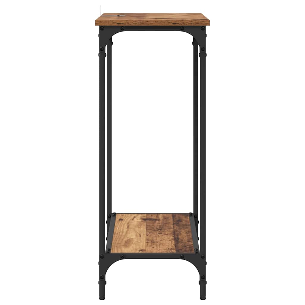 Masă de consolă Lemn vechi 75 x 30.5 x 75 cm Lemn compozit GartenMobel Dekor