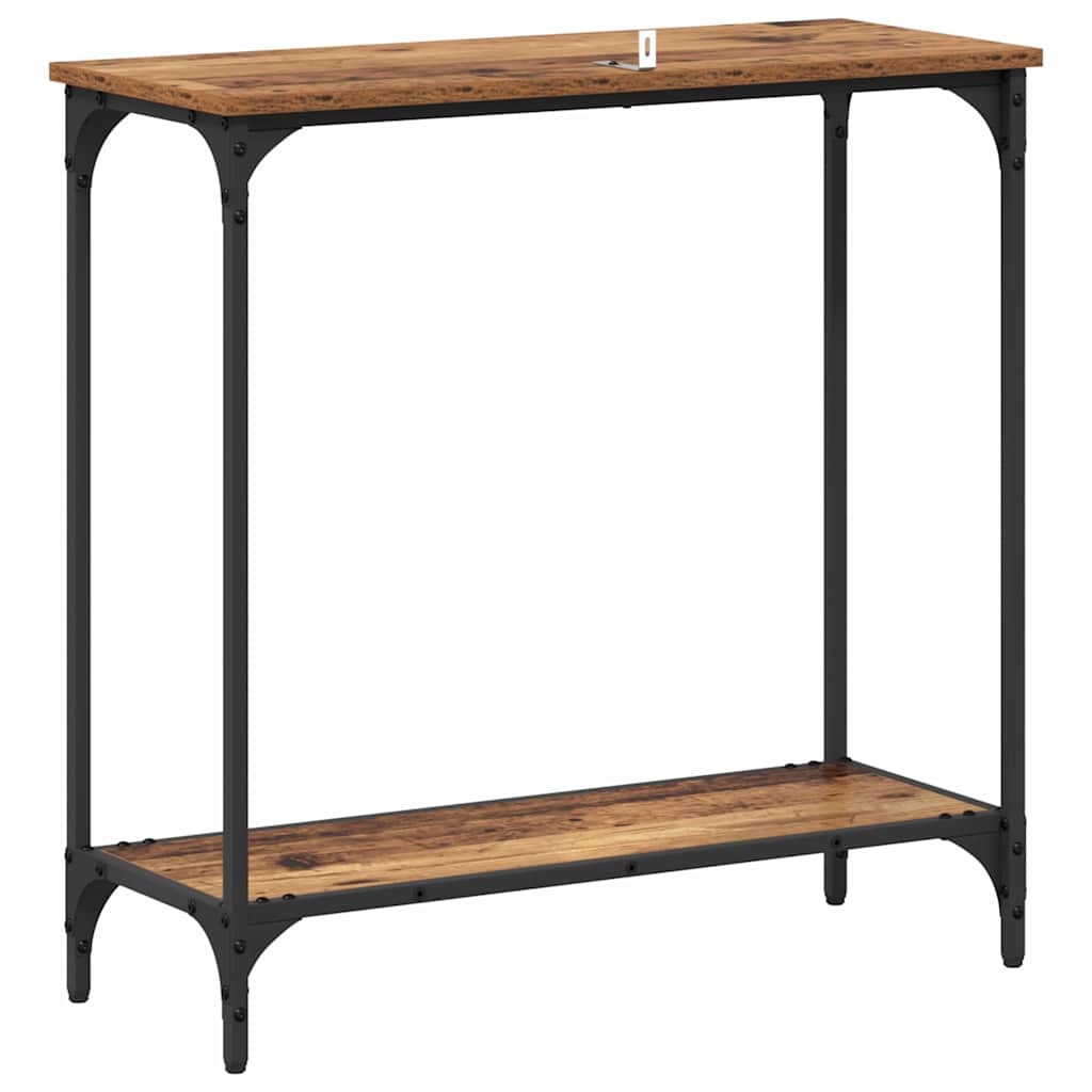 Masă de consolă Lemn vechi 75 x 30.5 x 75 cm Lemn compozit GartenMobel Dekor